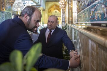 Чехијанын Ирагдакы сәфири Һз. Әбүлфәзлил Аббасын (әлејһи сәлам) Һәрәминин лајиһәләрини вә мемарлыг инкишафыны јүксәк гијмәтләндириб \ ФОТО