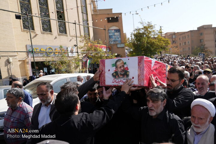 مراسم تشییع پیکر سردار علیرضا افشار در تهران