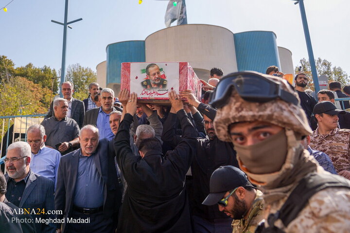 مراسم تشییع پیکر سردار علیرضا افشار در تهران