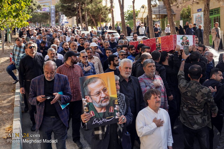 مراسم تشییع پیکر سردار علیرضا افشار در تهران