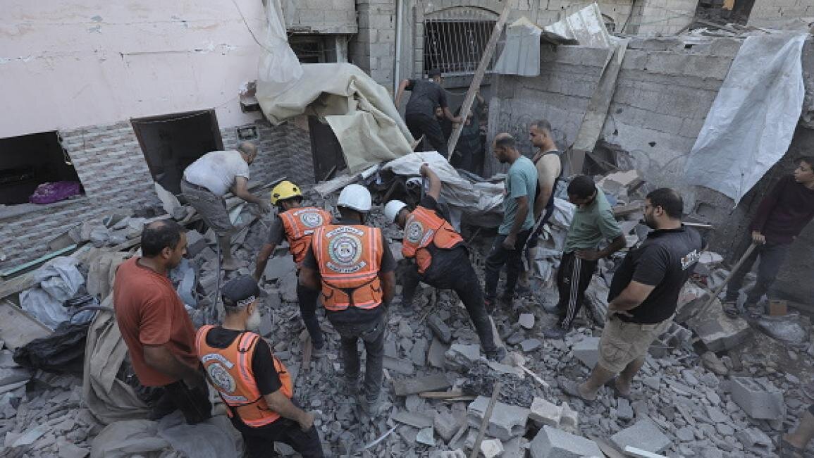 Civil Defense: 10,000 katao ang martir sa ilalim ng mga guho sa Gaza at ang pandaigdigang komunidad ay may dobleng pamantayan