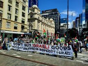 Photos: Solidarity rally with Palestine in Britomart of  Auckland, New Zealand