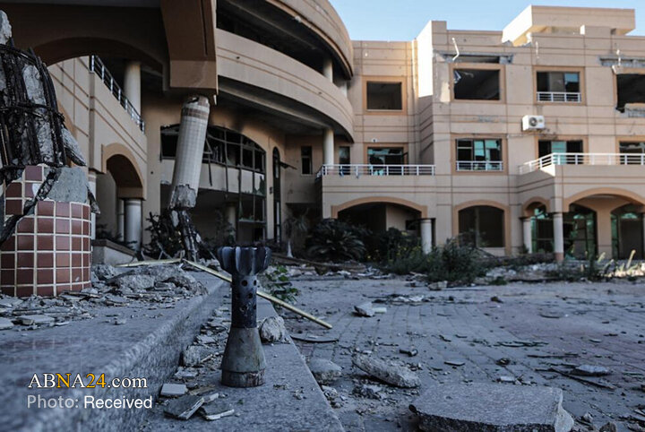 تقرير مصور/ الاحتلال الصهيوني يدمر مسشفى الوفاء في غزة