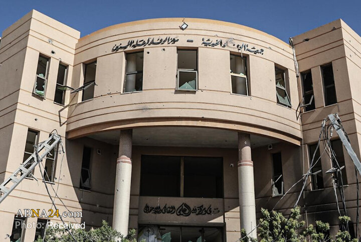 تقرير مصور/ الاحتلال الصهيوني يدمر مسشفى الوفاء في غزة