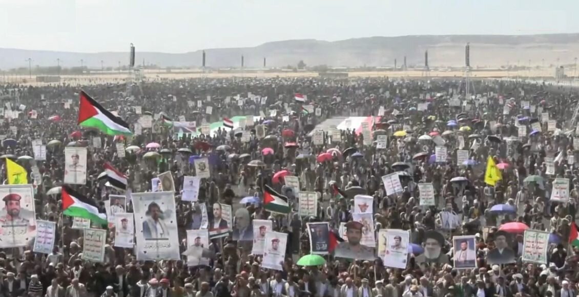 Massive march staged in Saada reaffirming Yemen’s principled stance on Palestinian cause
