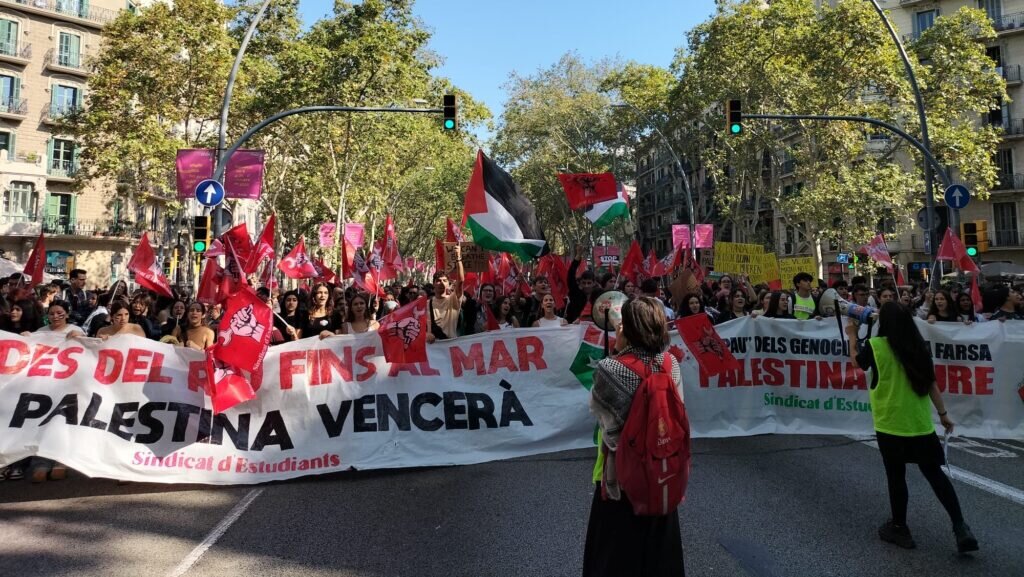 Workers, students across Spain strike for Palestine