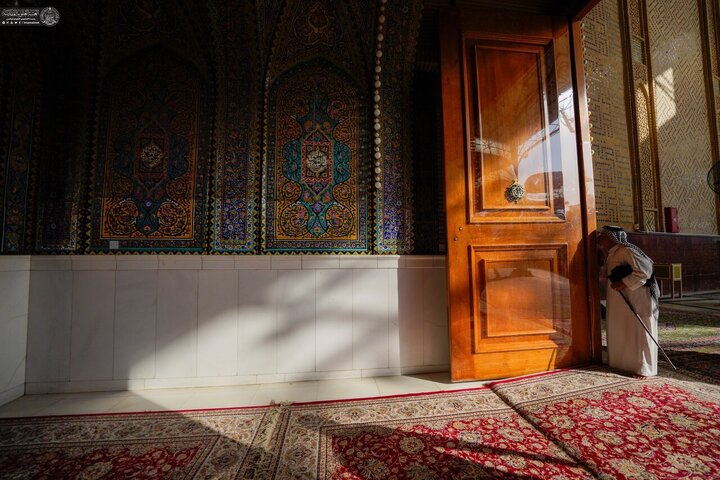 Informe fotográfico | Ambiente en el Santuario Sagrado del Comandante de los Fieles, el Imam Alí (la paz sea con él), domingo 19 de octubre de 2025