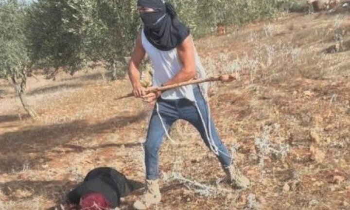 حمله خشونت‌آمیز یک شهرک‌نشین اسرائیلی به زن فلسطینی در رام‌الله + ویدیو