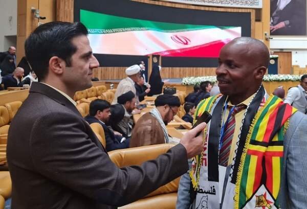 Zimbabwean activist hails Iran’s role in resisting Zionist aggression