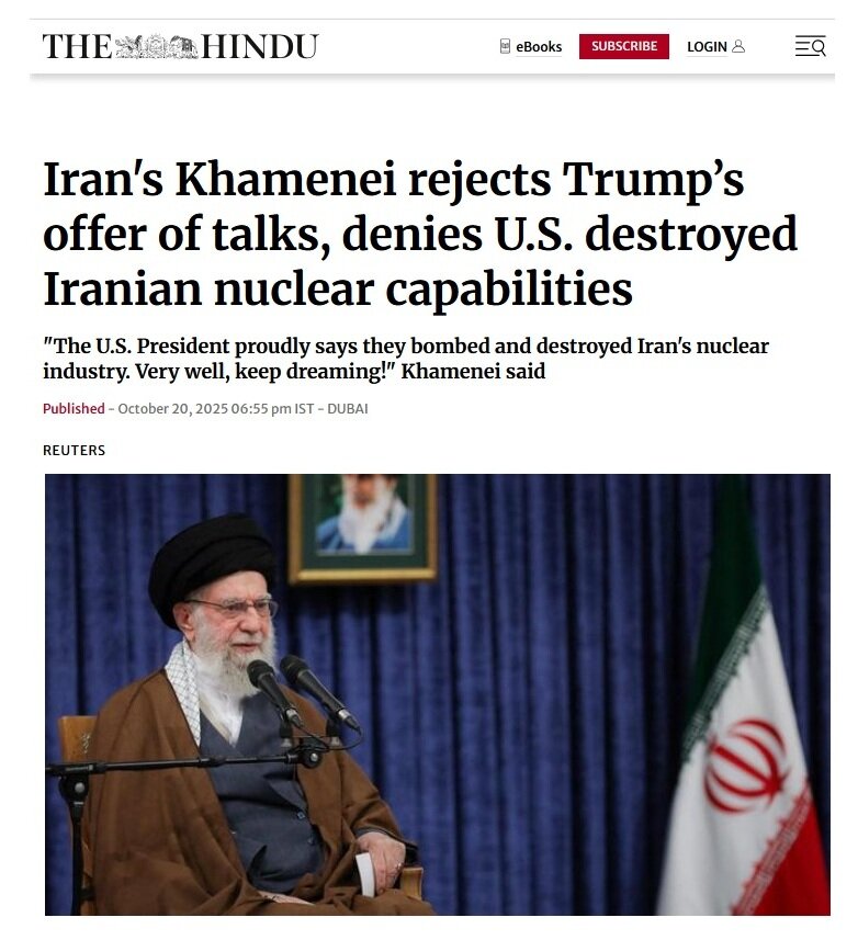 بازتاب گسترده بیانات رهبر انقلاب در رسانههای جهان؛ »رهبر ایران، خطاب به ترامپ گفت که به خیالپردازی ادامه دهد!«