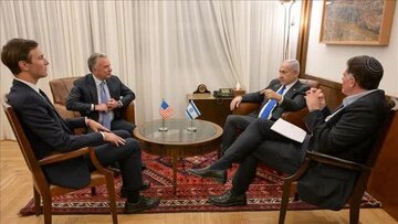 Sensitibong pulong sa pagitan nina Jared Kushner at Steve Witkoff, mga espesyal na sugo ni Pangulong Donald Trump, at nina Benjamin Netanyahu at Ron D