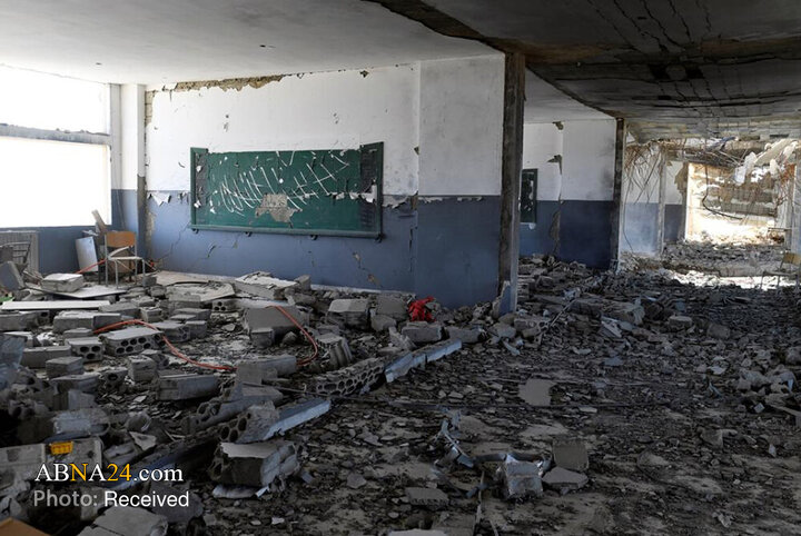 حمله رژیم صهیونیستی به دبیرستان "محمد فلحه" در میس الجبل لبنان