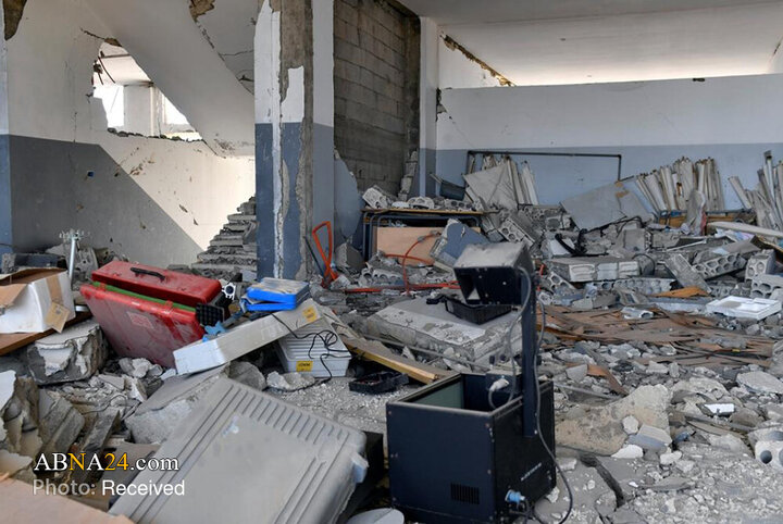 حمله رژیم صهیونیستی به دبیرستان "محمد فلحه" در میس الجبل لبنان