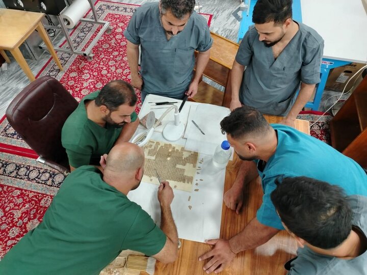 تقرير مصور/ ترميم وثائق ومخطوطات مكتبة العتبة الكاظمية المقدسة