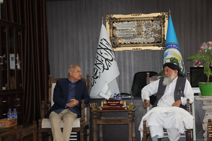 دیدار معاون یوناما با استاندار بامیان افغانستان و وعده همکاری‌های توسعه‌محور