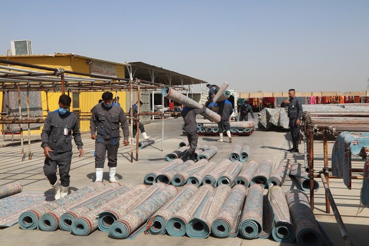 تقرير مصور/ نشاطات خدمية لشعبة معمل غسل السجاد التابع للعتبة الحسينية في كربلاء المقدسة