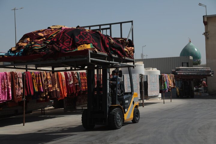 تقرير مصور/ نشاطات خدمية لشعبة معمل غسل السجاد التابع للعتبة الحسينية في كربلاء المقدسة