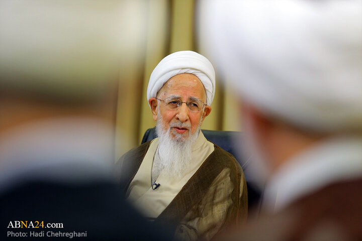 دیدار اعضای ستاد بزرگداشت روحانیون رزمنده مازندران با آیت‌الله‌العظمی جوادی آملی