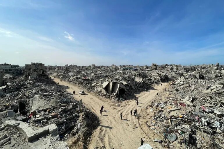 فيديو | مشاهد من الغروب في جباليا تعكس صورة الدمار الكبير الذي خلفه الاحتلال