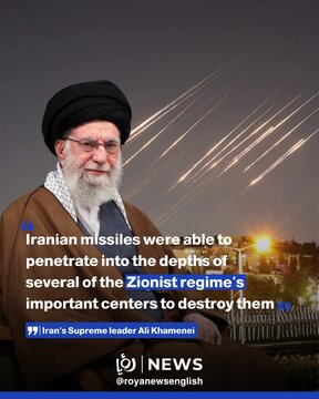 Ayatollah Khamenei Asifu Uwezo wa Makombora ya Iran, Asema Yameharibu Vituo Muhimu vya Utawala wa Kizayuni
