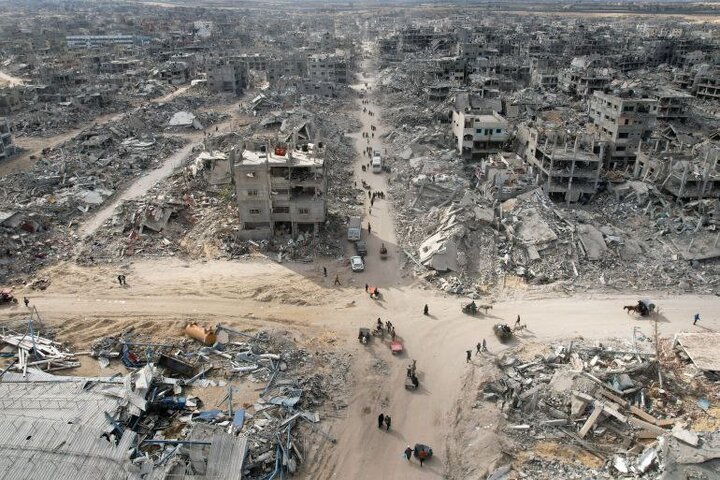 مشاهد تظهر دمار أحياء كبيرة من غزة