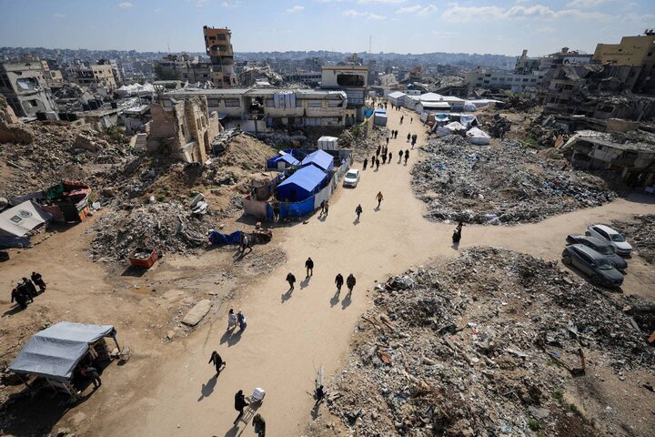 مشاهد تظهر دمار أحياء كبيرة من غزة