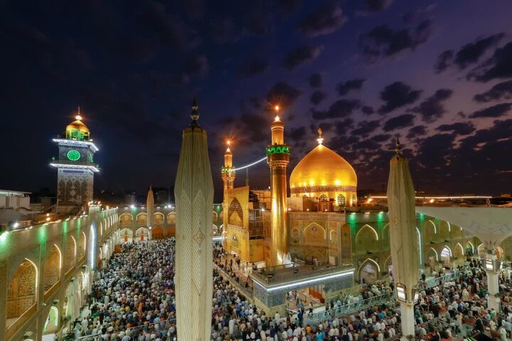 دیدار رئیس مرکز خدمات حوزه‌های علمیه با تولیت حرم امیرالمؤمنین(ع)