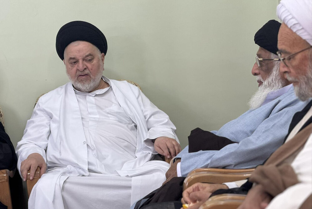 عکس خبری | دیدار رئیس مدارس شیعه پاکستان با نماینده آیت‌الله سیستانی در قم