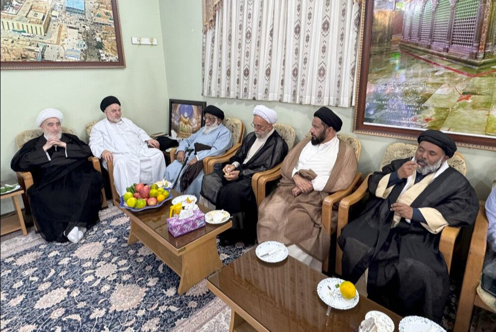 عکس خبری | دیدار رئیس مدارس شیعه پاکستان با نماینده آیت‌الله سیستانی در قم