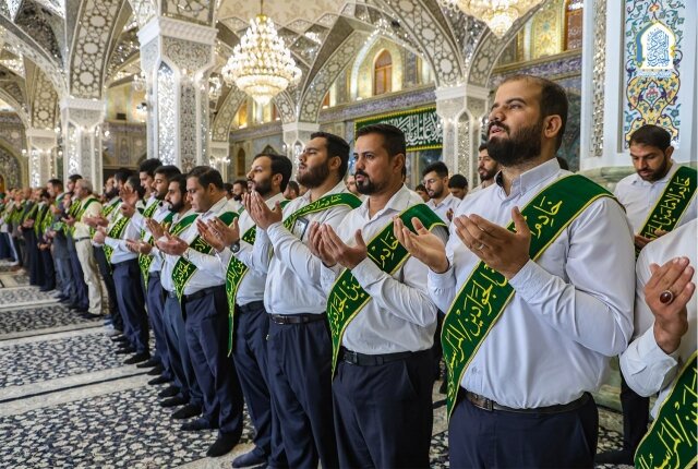 رحاب الصحن الكاظمي الشريف تشهد مراسماً عبادية مهيبة بحضور أمناء العتبات المقدسة