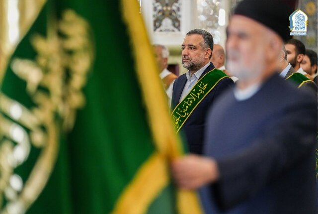 رحاب الصحن الكاظمي الشريف تشهد مراسماً عبادية مهيبة بحضور أمناء العتبات المقدسة