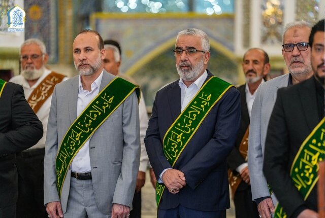 رحاب الصحن الكاظمي الشريف تشهد مراسماً عبادية مهيبة بحضور أمناء العتبات المقدسة