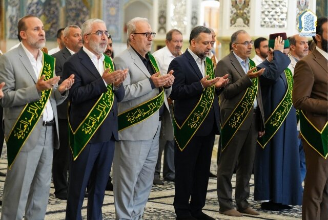 رحاب الصحن الكاظمي الشريف تشهد مراسماً عبادية مهيبة بحضور أمناء العتبات المقدسة
