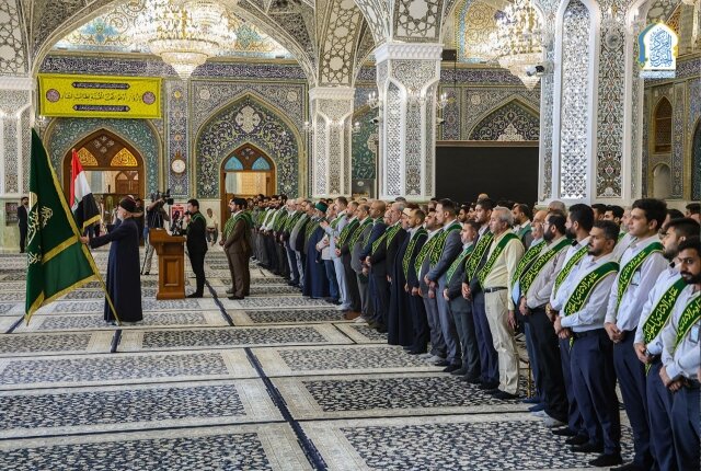 رحاب الصحن الكاظمي الشريف تشهد مراسماً عبادية مهيبة بحضور أمناء العتبات المقدسة