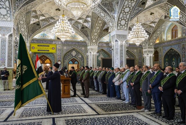 رحاب الصحن الكاظمي الشريف تشهد مراسماً عبادية مهيبة بحضور أمناء العتبات المقدسة