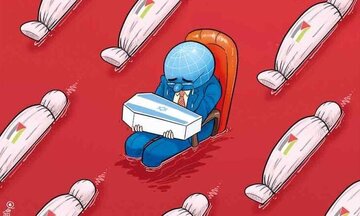 Karikatura | Beynəlxalq Birliyin Qəzza Müharibəsinə İkili Standartı