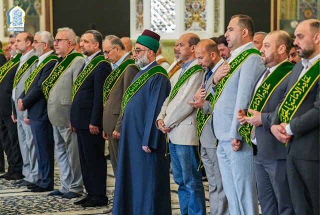 تقرير مصور/ حضور أمناء العتبات المقدسة في مراسم عبادية مهيبة في رحاب الصحن الكاظمي الشريف