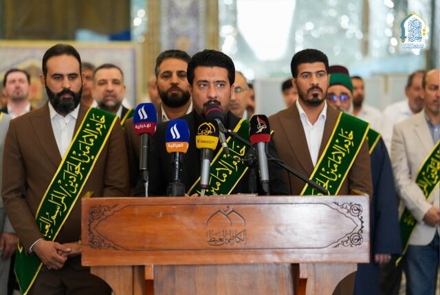 تقرير مصور/ حضور أمناء العتبات المقدسة في مراسم عبادية مهيبة في رحاب الصحن الكاظمي الشريف