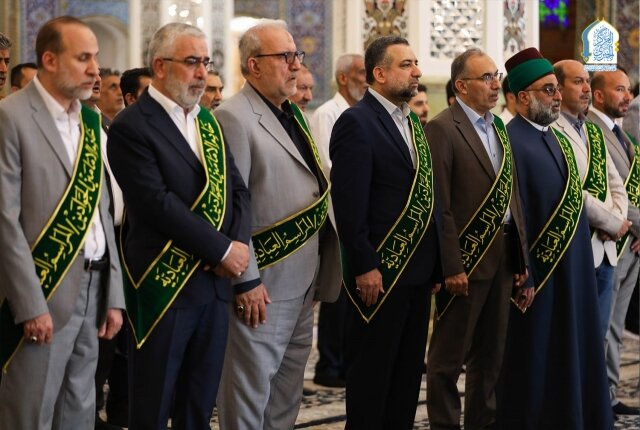 تقرير مصور/ حضور أمناء العتبات المقدسة في مراسم عبادية مهيبة في رحاب الصحن الكاظمي الشريف