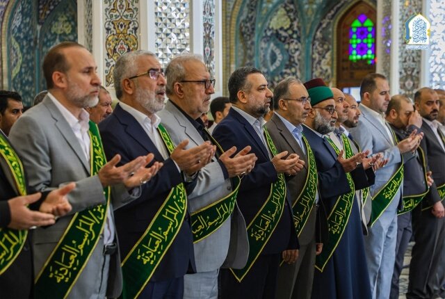 تقرير مصور/ حضور أمناء العتبات المقدسة في مراسم عبادية مهيبة في رحاب الصحن الكاظمي الشريف