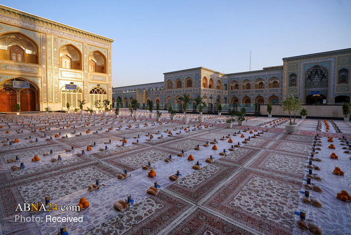 ضیافت پربرکت در حرم مطهر علوی، بهمناسبت میلاد حضرت زینب(س)