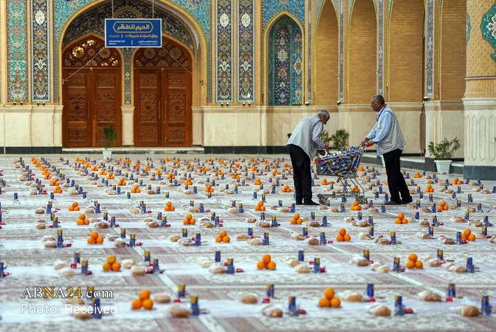 ضیافت پربرکت در حرم مطهر علوی، به‌مناسبت میلاد حضرت زینب(س)