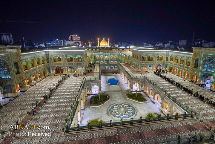 ضیافت پربرکت در حرم مطهر علوی، به‌مناسبت میلاد حضرت زینب(س)