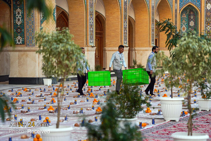 ضیافت پربرکت در حرم مطهر علوی، بهمناسبت میلاد حضرت زینب(س)