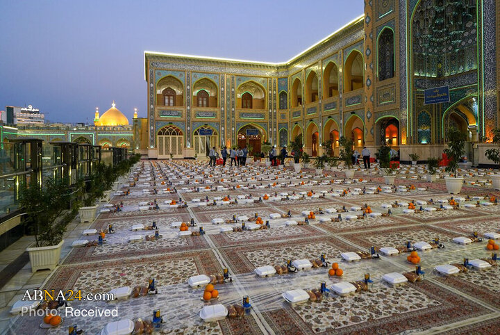 ضیافت پربرکت در حرم مطهر علوی، به‌مناسبت میلاد حضرت زینب(س)