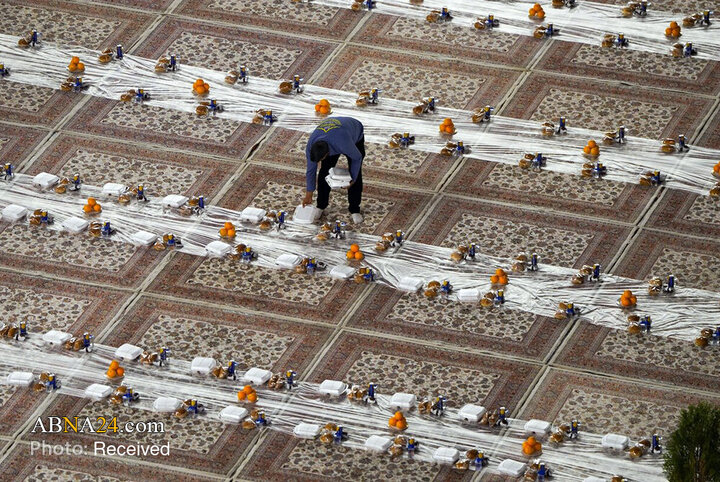 ضیافت پربرکت در حرم مطهر علوی، به‌مناسبت میلاد حضرت زینب(س)