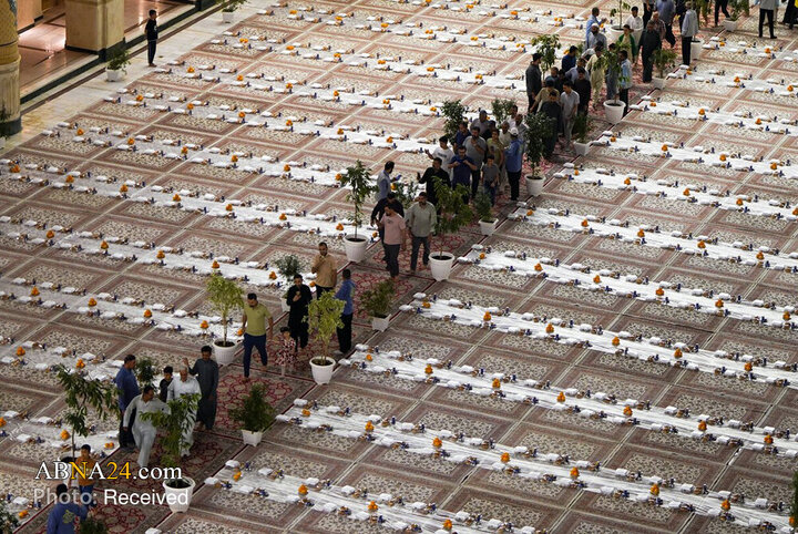 ضیافت پربرکت در حرم مطهر علوی، به‌مناسبت میلاد حضرت زینب(س)