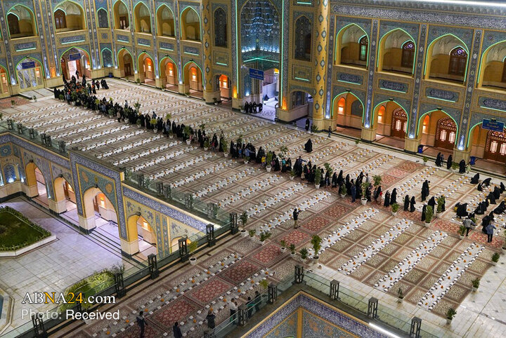 ضیافت پربرکت در حرم مطهر علوی، به‌مناسبت میلاد حضرت زینب(س)