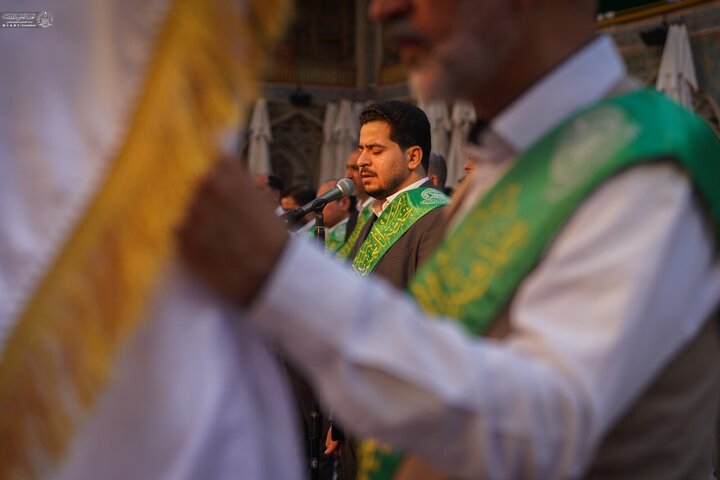 تقرير مصور/ خدم العتبة العلوية يشاركون في حفل ذكرى ولادة السيدة "زينب" (ع) في صحن أمير المؤمنين(ع)