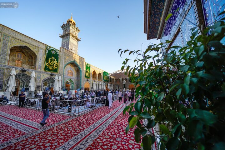 تقرير مصور/ خدم العتبة العلوية يشاركون في حفل ذكرى ولادة السيدة "زينب" (ع) في صحن أمير المؤمنين(ع)